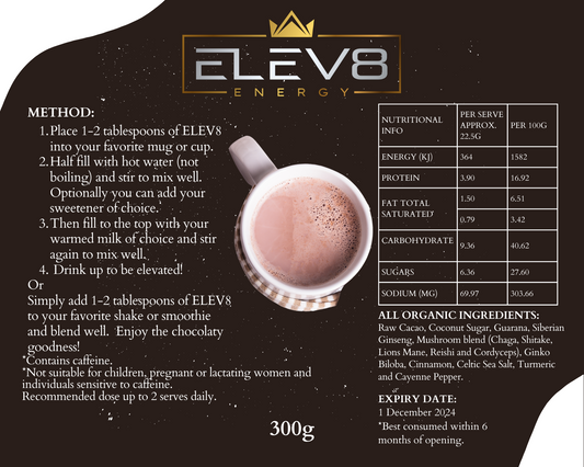 ELEV8 ENERGY Powder – ELEV8 Energy