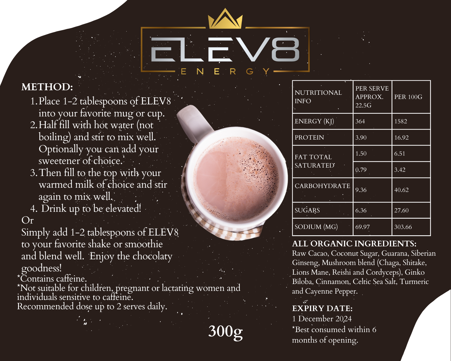 ELEV8 ENERGY 600g Drink Powder | One Month Supply – ELEV8 Energy