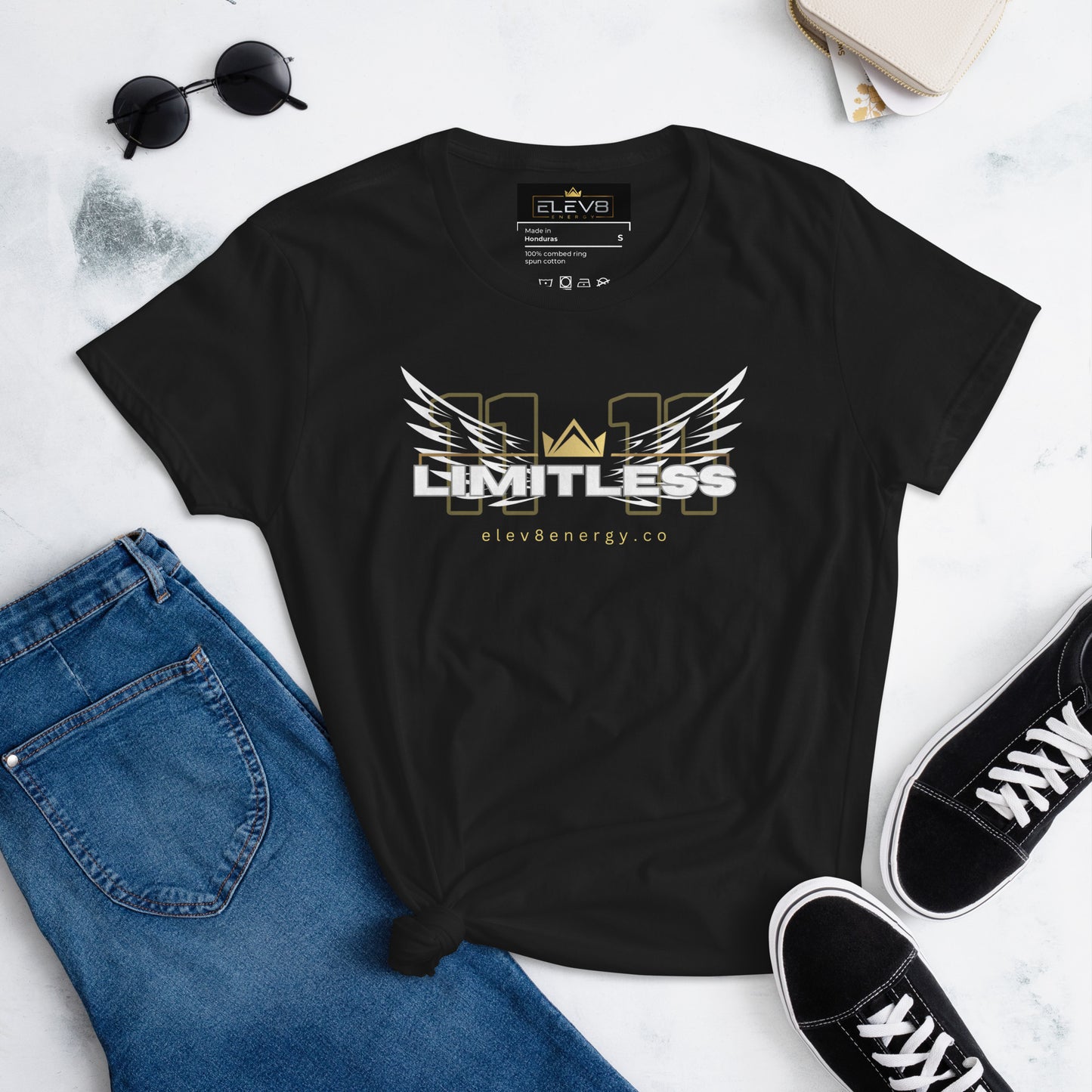 LIMITLESS | Women's short sleeve t-shirt | Black